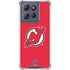 NHL New Jersey Devils Solid Background Moto G Play 5G (2025) Clear Case